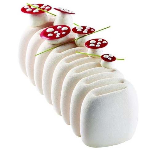 Форма для мороженого/суфле 3D "Крем" 250х84мм h75мм (объем 1л), силикон Форма для мороженого/суфле 3D "Крем" 250х84мм h75мм (объем 1л), силикон