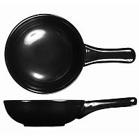 Сковорода "Wok" d 14см 0,37л, порционная, керамика, без крышки, Rustics Simmer, цвет Black