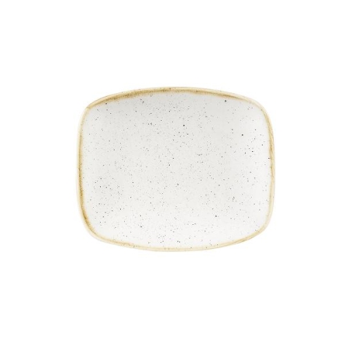 Блюдо прямоугольное CHEFS 15,4х12,6см, без борта, Stonecast, цвет Barley White