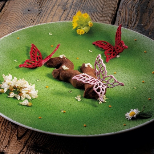 Форма силиконовая "Gourmand Бабочка L" 60x58мм h2мм, 2мл, 8 ячеек Форма силиконовая "Gourmand Бабочка L" 60x58мм h2мм, 2мл, 8 ячеек