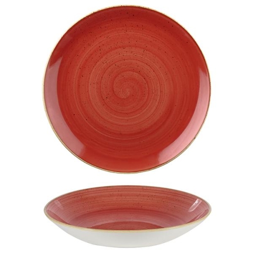 Тарелка глубокая 18,2см 0,426л, без борта, Stonecast, цвет Berry Red Тарелка глубокая 18,2см 0,426л, без борта, Stonecast, цвет Berry Red