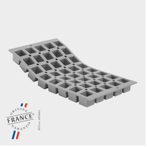 Форма силик. д/зам. и вып. "Эластомуль Куб-мини" 25х25мм h25мм, 15мл, 40 ячеек