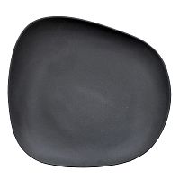 Тарелка мелкая Beltz 26х24,5см h4см, фарфор, серия Yayoi, цвет черный матовый
