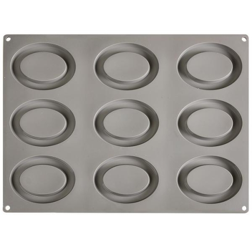 Форма силиконовая "Gourmand Овал" 105х80мм h10мм, 33мл, 9 ячеек Форма силиконовая "Gourmand Овал" 105х80мм h10мм, 33мл, 9 ячеек