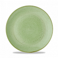 Тарелка мелкая 26см, без борта, Stonecast, цвет Sage Green 
