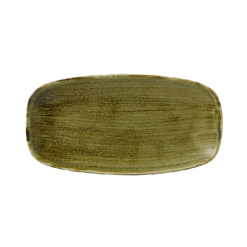 Блюдо прямоугольное CHEFS 29,8х15,3см, без борта, Stonecast Plume, цвет Olive