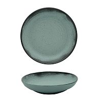 Тарелка глубокая 20,5см, серия FLAT декор PACIFICO, керамика