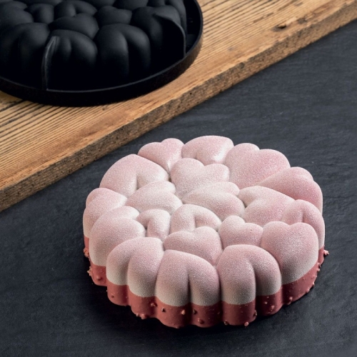 Форма для мороженого/суфле 3D "Любовь" 178х179мм h48мм (объем 1,022л), силикон Форма для мороженого/суфле 3D "Любовь" 178х179мм h48мм (объем 1,022л), силикон