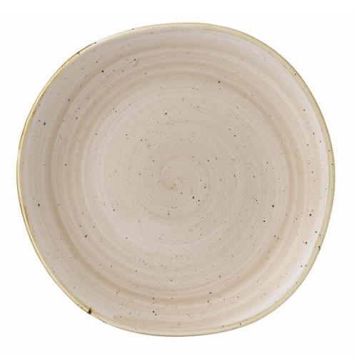 Тарелка мелкая "Волна" 26,4см, без борта, Stonecast, цвет Nutmeg Cream