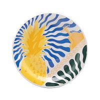 Тарелка мелкая 20см, серия FLOREAL, декор SALADA TROPICAL, Oxford