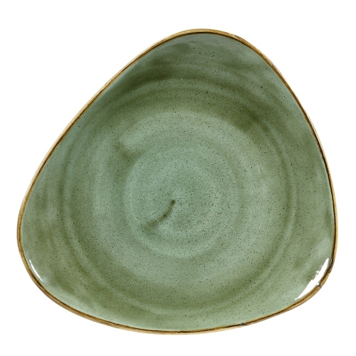 Тарелка мелкая треугольная 31,1см, без борта, Stonecast, цвет Samphire Green