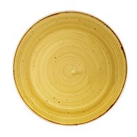 Тарелка мелкая 21,7см, без борта, Stonecast, цвет Mustard Seed Yellow