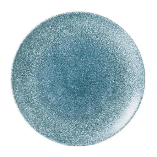 Тарелка мелкая 28,8см, без борта, цвет Raku Topaz Blue, Studio Prints