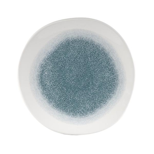 Тарелка мелкая "Волна" 26,4см, без борта, цвет Raku Jade Green, Studio Prints