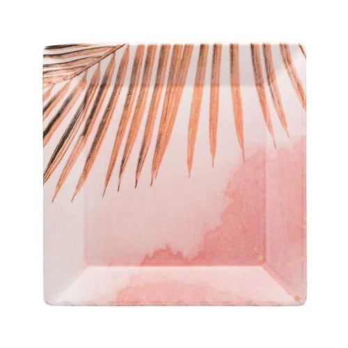 Тарелка квадратная мелкая 26,5х26,5см, серия QUARTIER, декор BOSSA Тарелка квадратная мелкая 26,5х26,5см, серия QUARTIER, декор BOSSA