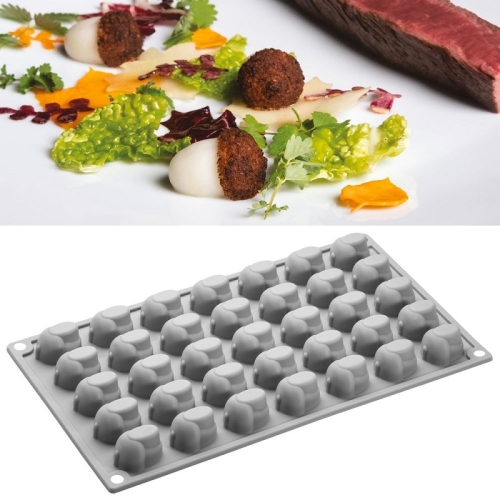 Форма силиконовая "Gourmand Орех желудь" 31х23мм h19мм, 6мл, 35 ячеек Форма силиконовая "Gourmand Орех желудь" 31х23мм h19мм, 6мл, 35 ячеек