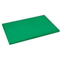 Доска разделочная 600х400мм h18мм, полиэтилен, цвет зеленый